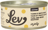 LEV - Umido Gatto Tonno e Misto Mare in Jelly 70g