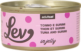 LEV - Umido Gatto Tonno e Surimi in Jelly 70g
