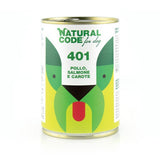 NATURAL CODE - Adult Dog 400g Pollo, Salmone e Carote