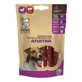 WOFWOF - Bastoncini di Anatra Arrotolati in Pelle Bovina Snack per Cani