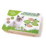 LEO PET - Erba Gatta Con Fibra Di Cocco
