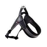 LEO PET - Pettorina Regolabile in PVC, Nylon e Mesh NERA