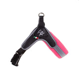 LEO PET - Pettorina Regolabile in PVC, Nylon e Mesh ROSA