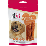 FLAIR PET - Snack Cane Bastoncini di Pelle Bovina Ricoperti di Pollo 90g