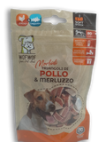 WOFWOF - Triangoli di Pollo con Merluzzo Snack per Cani