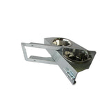 NOBBY - Mangiatoia Girevole con Ciotole in Acciaio Inox